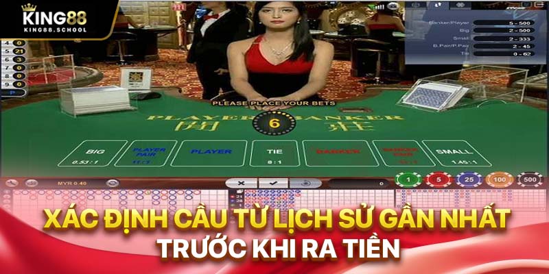 Xác định cầu từ lịch sử gần nhất trước khi ra tiền